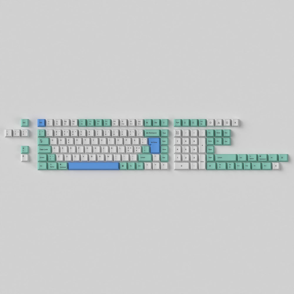 ISO Cherry Profile Dye-Sub PBT Komplettset Tastenkappen-Set – Eisberg