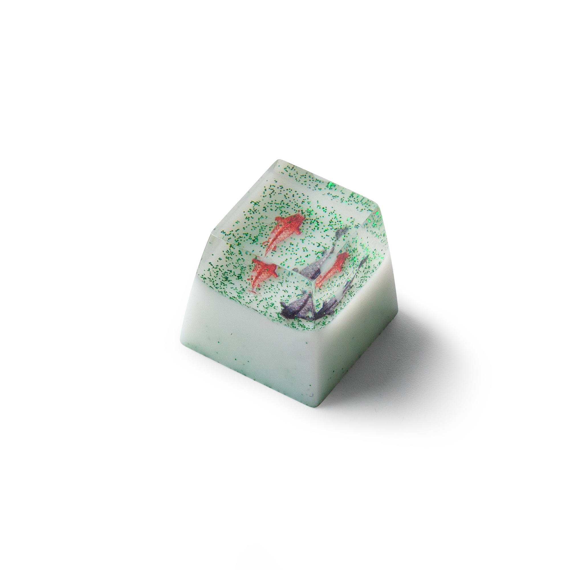 Elegant Goldfish Resin Artisan Keycap