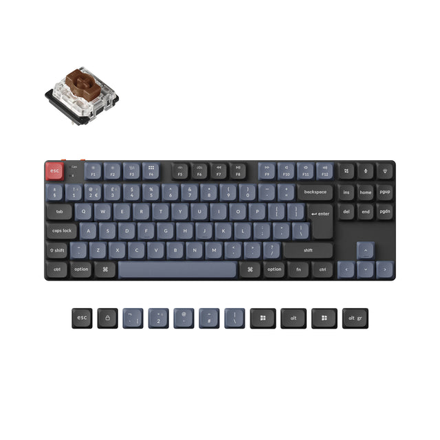 Keychron K1 Pro QMK/VIA Wireless Custom Mechanical Keyboard ISO-Layout-Sammlung