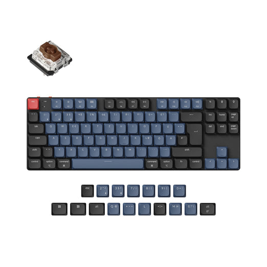 Keychron K1 Pro QMK/VIA Wireless Custom Mechanical Keyboard ISO Layout Collection