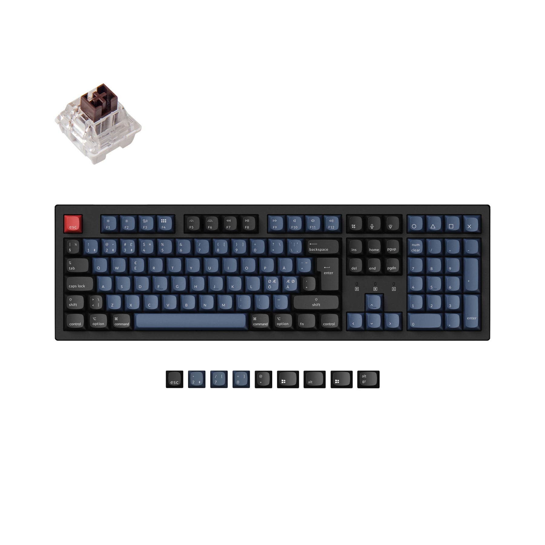 Keychron K10 Pro QMK/VIA Wireless Mechanical Keyboard ISO Layout Collection