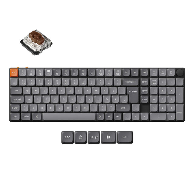 Keychron K17 Max QMK Drahtlose Anpassbare Mechanische Tastatur ISO Layout Sammlung