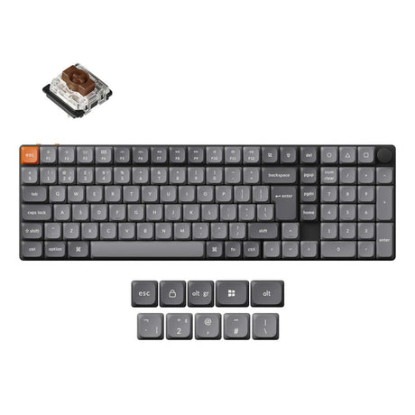 Keychron K17 Max QMK Drahtlose Anpassbare Mechanische Tastatur ISO Layout Sammlung