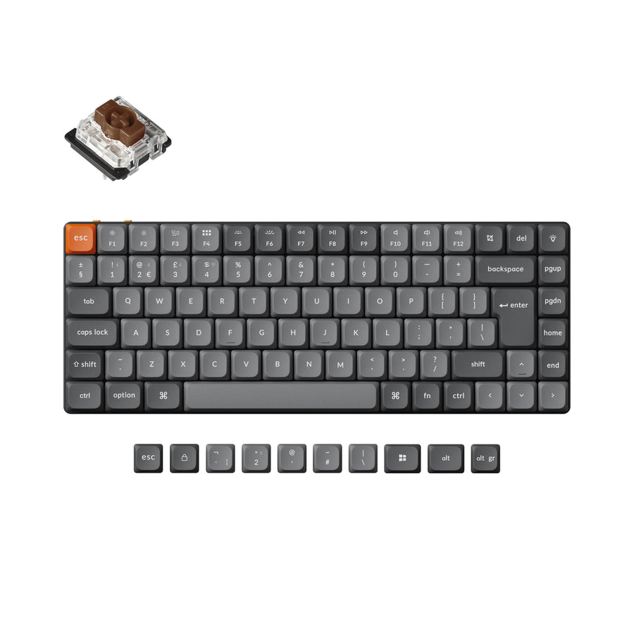 Keychron K3 Max QMK/VIA Wireless Custom Mechanical Keyboard ISO-Layout-Sammlung