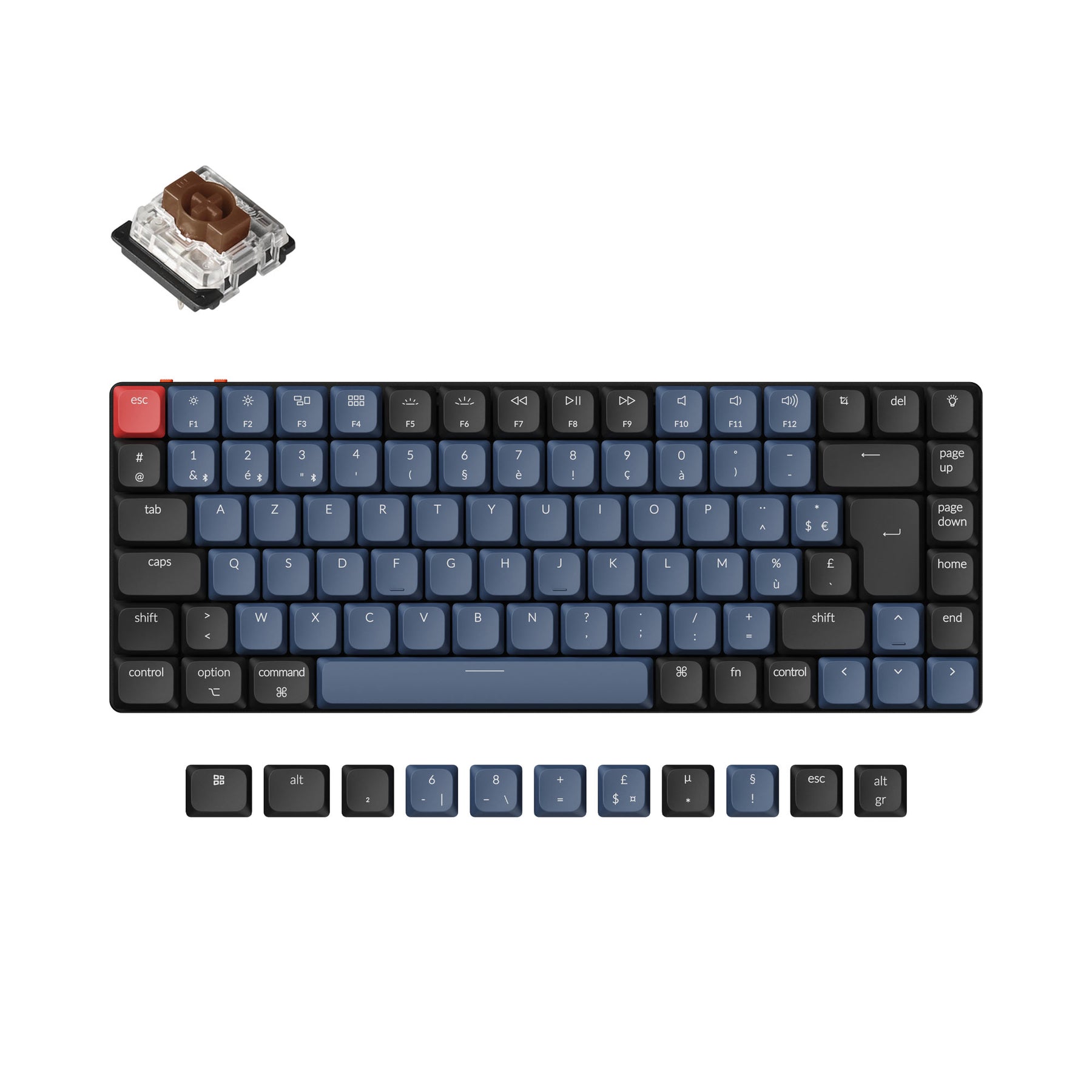 Keychron K3 Pro QMK/VIA Wireless Mechanical Keyboard ISO Layout Collection