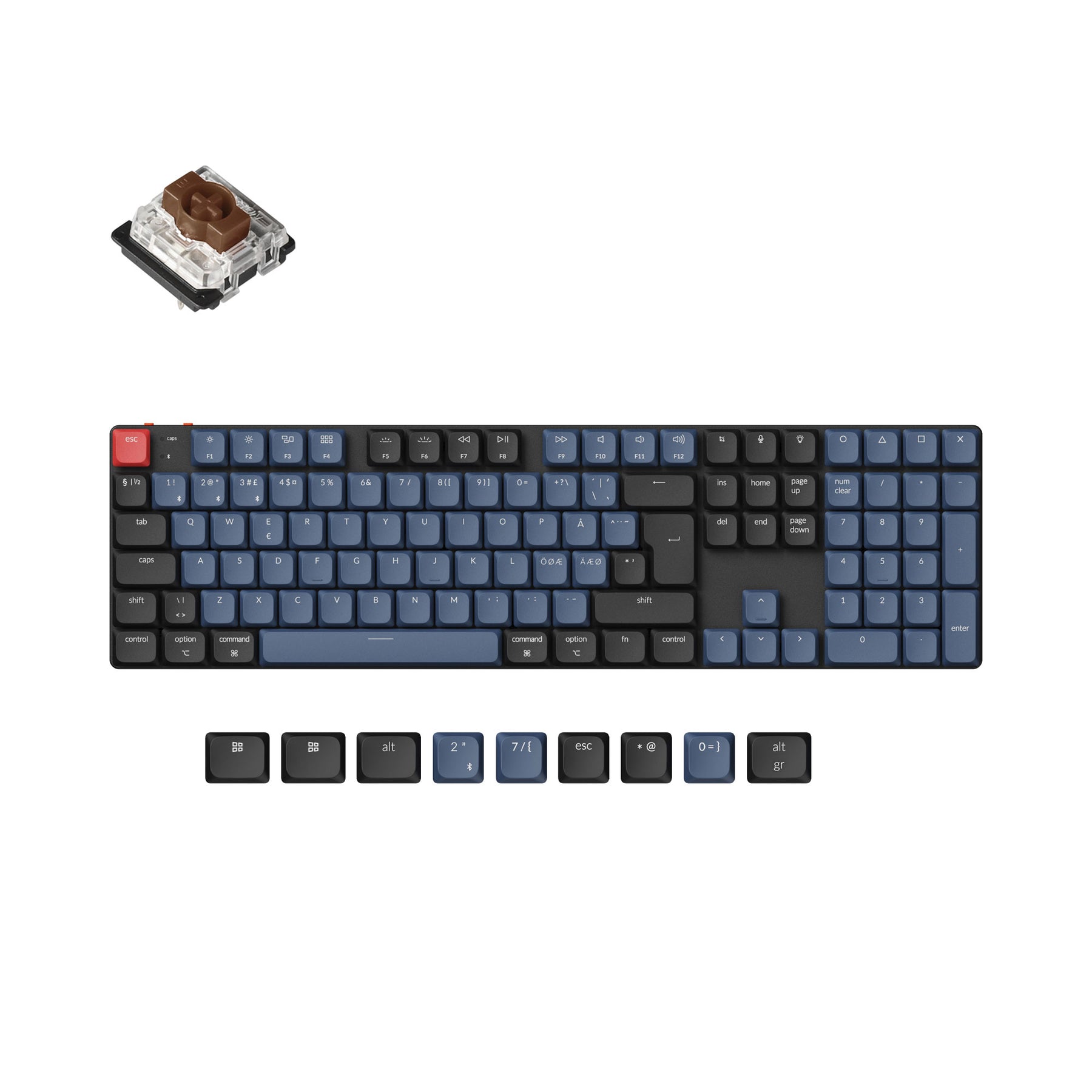 Keychron K5 Pro QMK/VIA Wireless Custom Mechanical Keyboard ISO-Layout-Sammlung