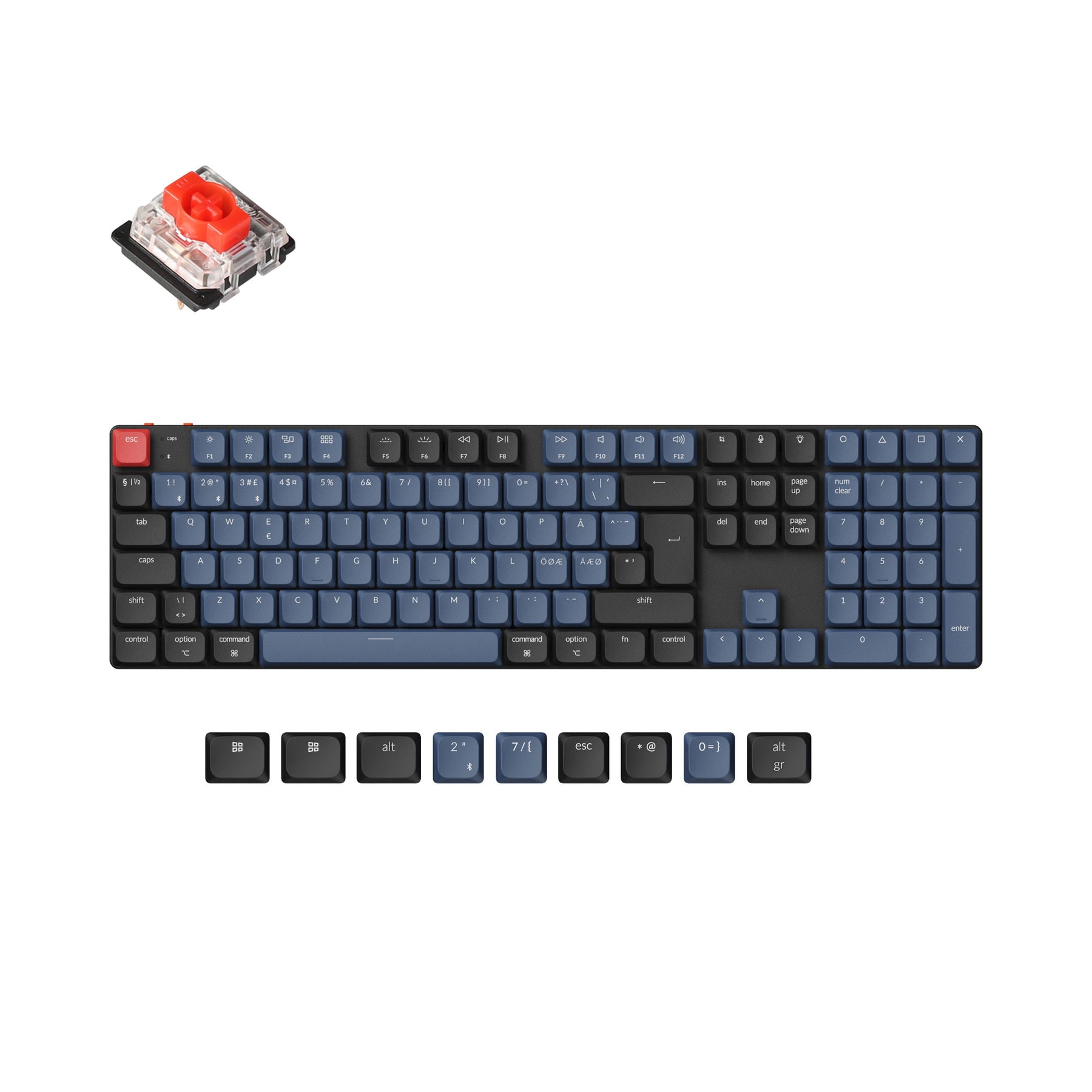 Keychron K5 Pro QMK/VIA Wireless Custom Mechanical Keyboard ISO-Layout-Sammlung