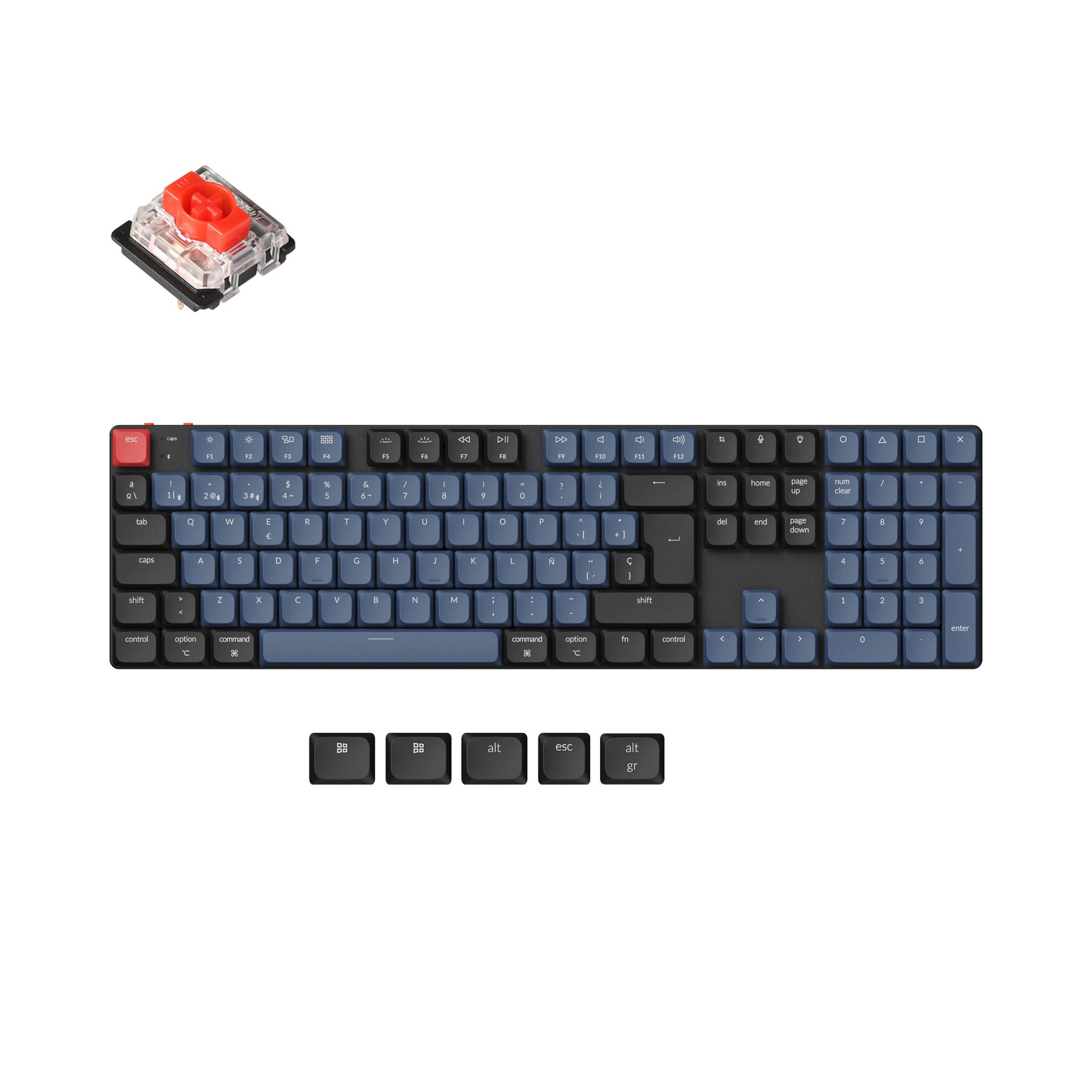 Keychron K5 Pro QMK/VIA Wireless Custom Mechanical Keyboard ISO-Layout-Sammlung