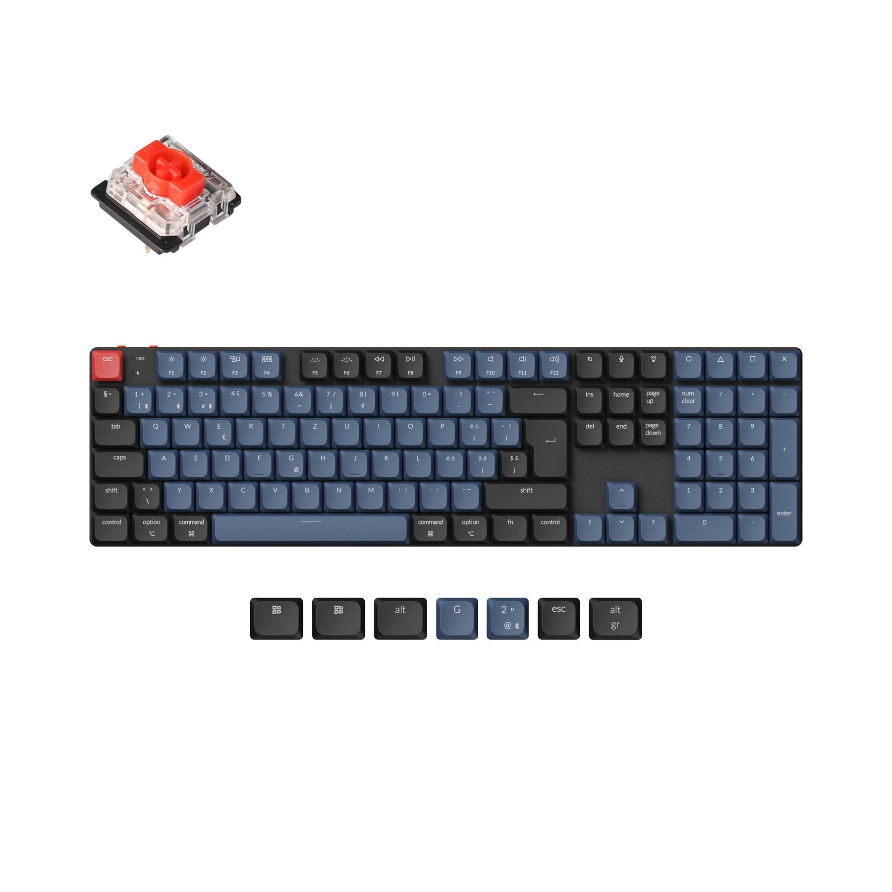 Keychron K5 Pro QMK/VIA Wireless Custom Mechanical Keyboard ISO-Layout-Sammlung