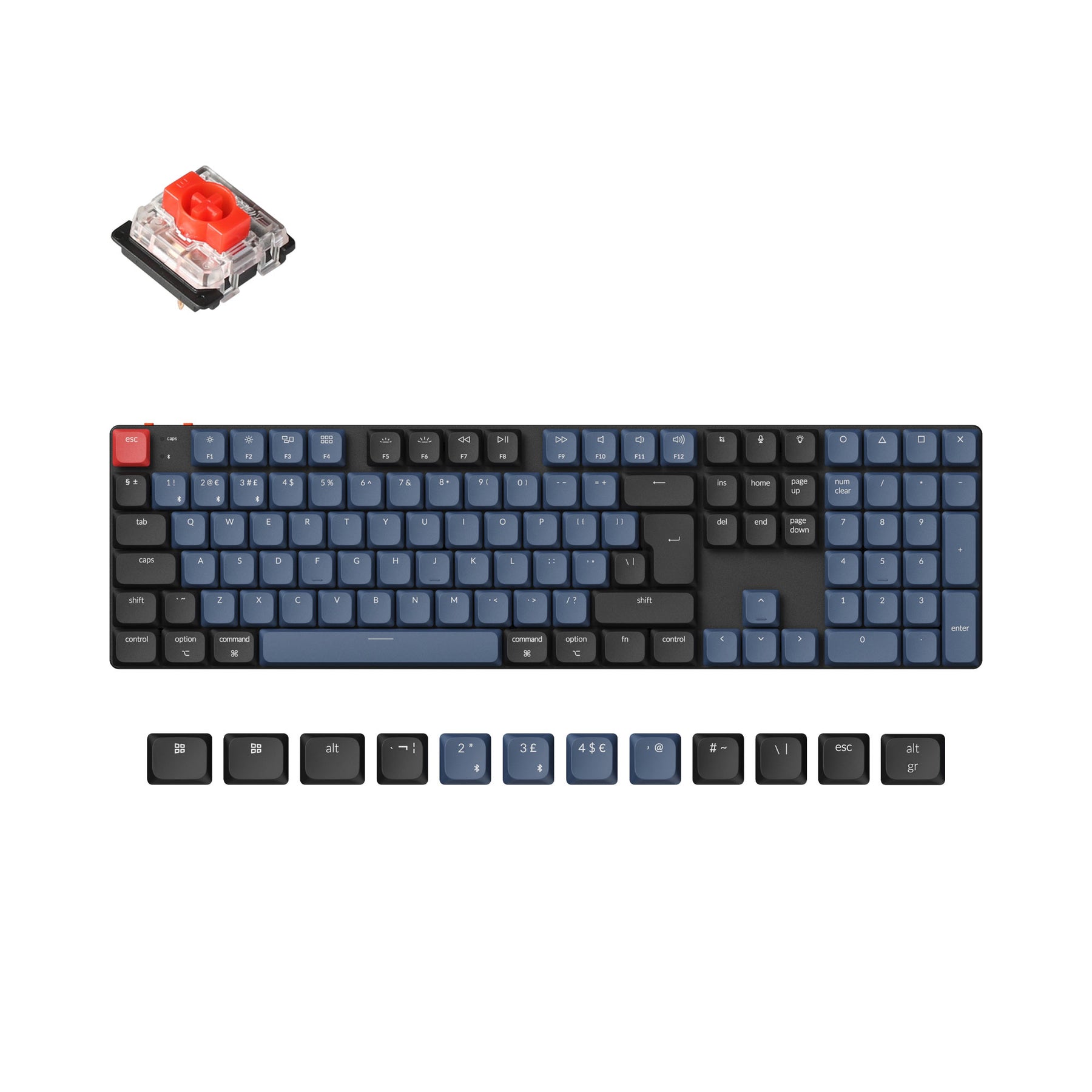 Keychron K5 Pro QMK/VIA Wireless Custom Mechanical Keyboard ISO-Layout-Sammlung