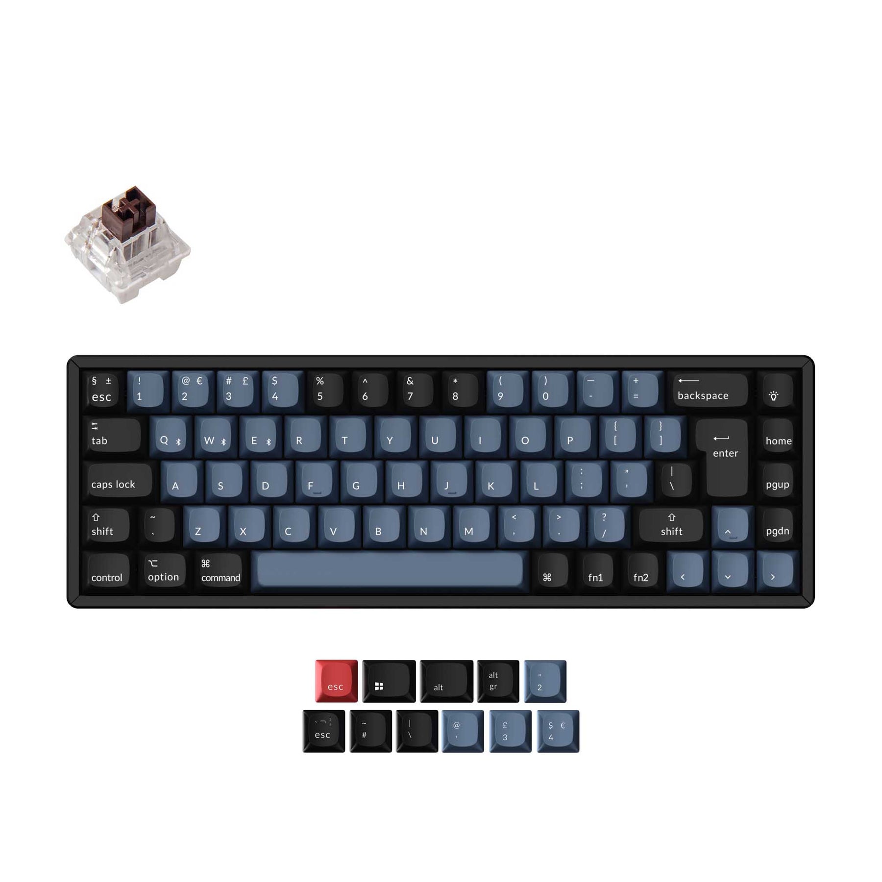 Keychron K6 Pro QMK/VIA Wireless Mechanical Keyboard ISO Layout Collection