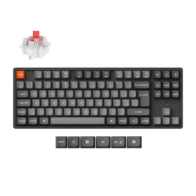 Keychron K8 Max QMK Kabellose Mechanische Tastatur ISO Layout Sammlung