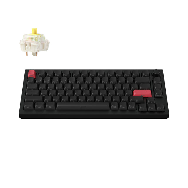 Keychron Q1 Max QMK/VIA Drahtlose benutzerdefinierte mechanische Tastatur (US ANSI Layout)