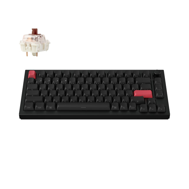 Keychron Q1 Max QMK/VIA Drahtlose benutzerdefinierte mechanische Tastatur (US ANSI Layout)