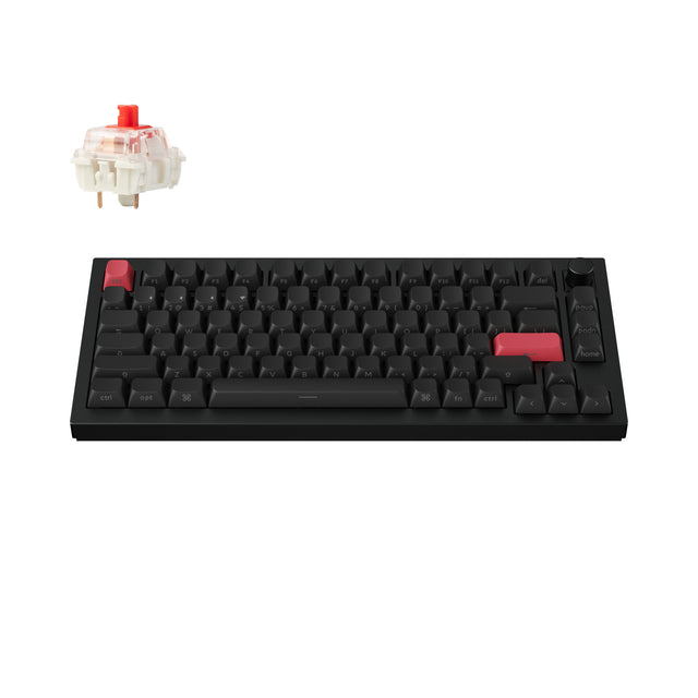 Keychron Q1 Max QMK/VIA Drahtlose benutzerdefinierte mechanische Tastatur (US ANSI Layout)