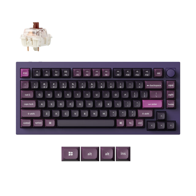 Keychron Q1 Max QMK/VIA Drahtlose benutzerdefinierte mechanische Tastatur (US ANSI Layout)