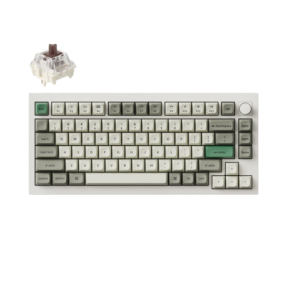 Keychron Q1 Max QMK/VIA Drahtlose benutzerdefinierte mechanische Tastatur (US ANSI Layout)