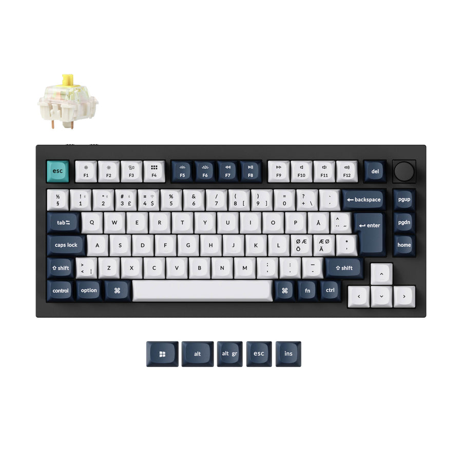 Keychron Q1 Max QMK/VIA Wireless Custom Mechanical Keyboard ISO-Layout-Sammlung