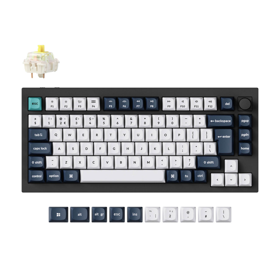 Keychron Q1 Max QMK/VIA Wireless Custom Mechanical Keyboard ISO-Layout-Sammlung