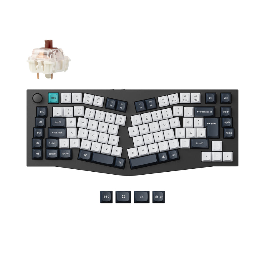 Keychron Q10 Max (Alice Layout) QMK Benutzerdefinierte Mechanische Tastatur ISO-Layout-Sammlung