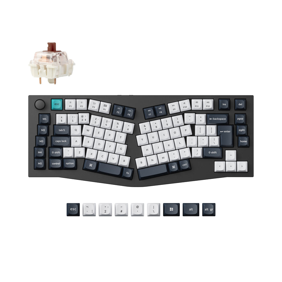 Keychron Q10 Max (Alice Layout) QMK Benutzerdefinierte Mechanische Tastatur ISO-Layout-Sammlung