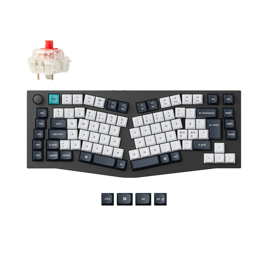 Keychron Q10 Max (Alice Layout) QMK Benutzerdefinierte Mechanische Tastatur ISO-Layout-Sammlung