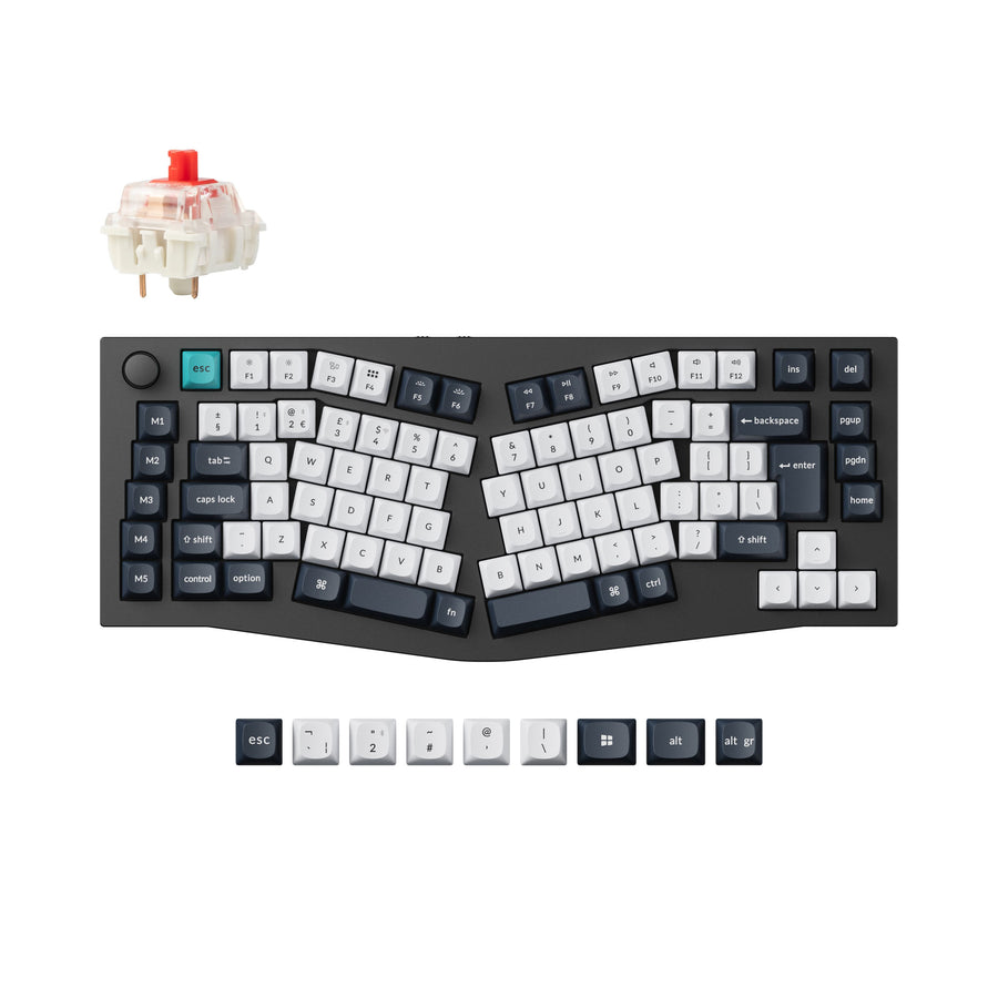 Keychron Q10 Max (Alice Layout) QMK Benutzerdefinierte Mechanische Tastatur ISO-Layout-Sammlung