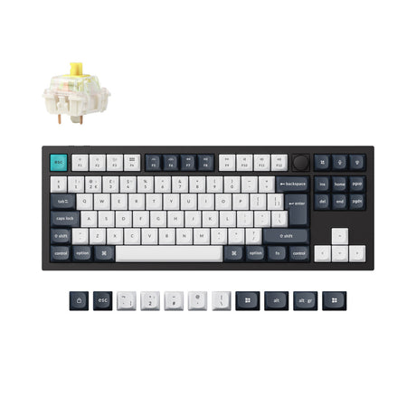 Keychron Q3 Max QMK/VIA Wireless Custom Mechanical Keyboard ISO-Layout-Sammlung