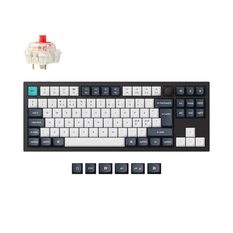 Keychron Q3 Max QMK/VIA Wireless Custom Mechanical Keyboard ISO-Layout-Sammlung