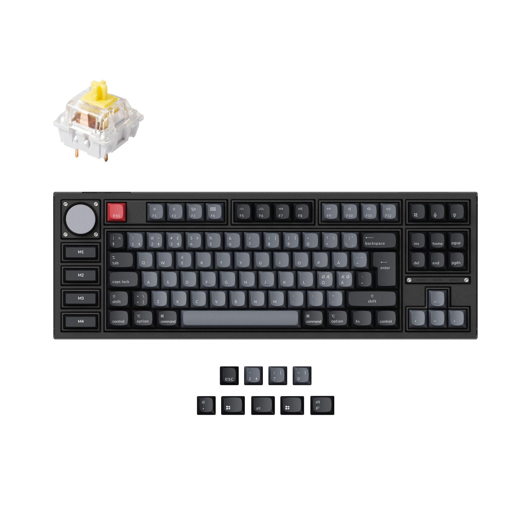 Keychron Q3 Pro QMK Custom Mechanical Keyboard ISO Layout Collection