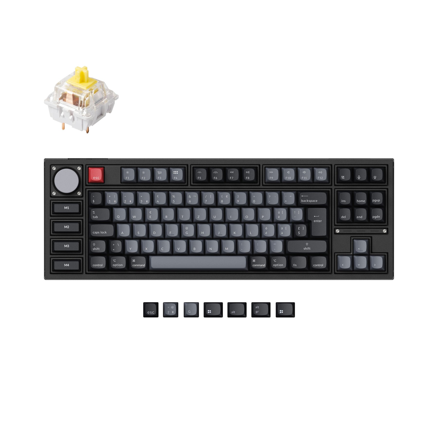 Keychron Q3 Pro QMK Custom Mechanical Keyboard ISO Layout Collection