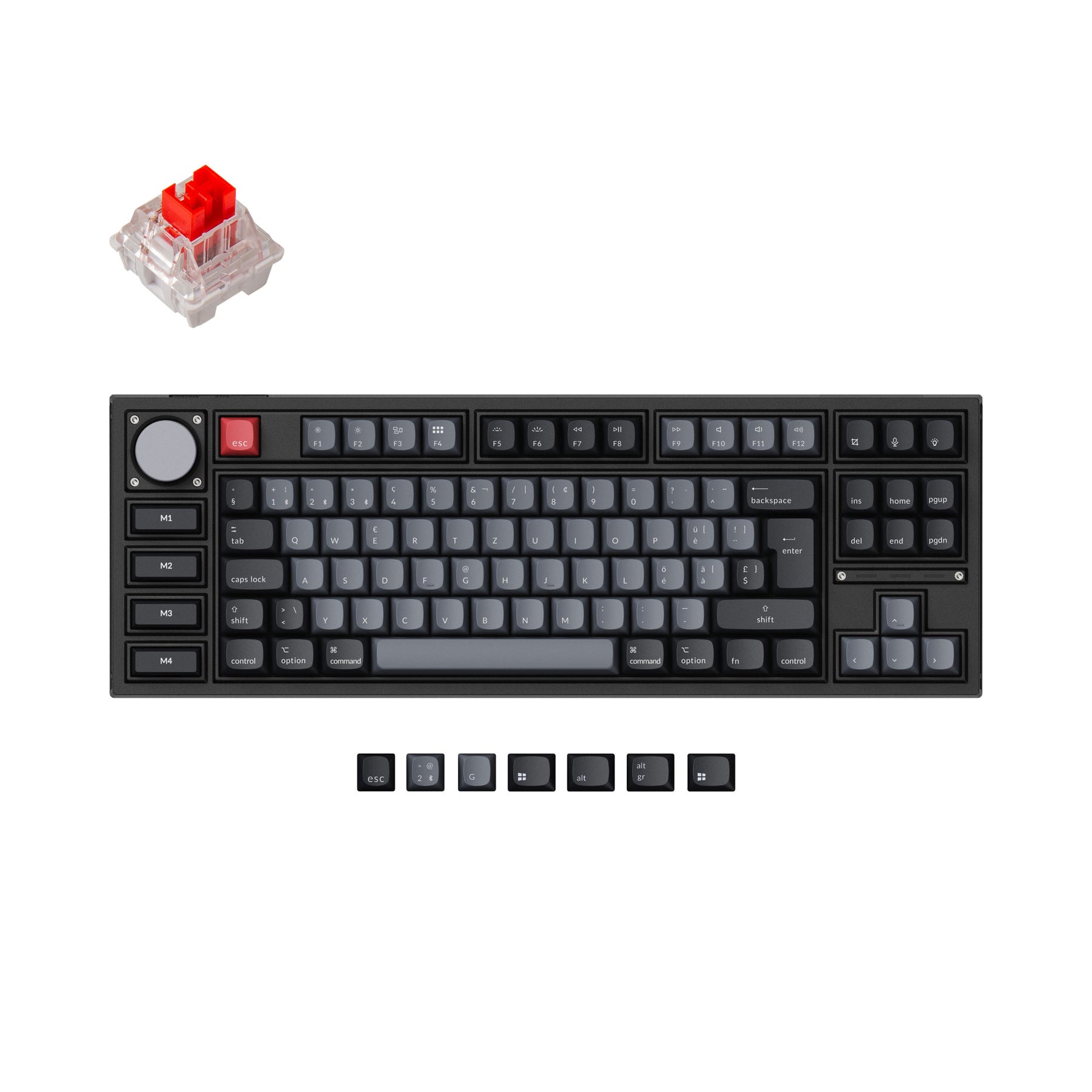 Keychron Q3 Pro QMK Custom Mechanical Keyboard ISO Layout Collection