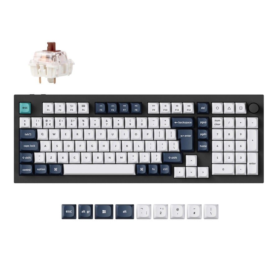 Keychron Q5 Max QMK/VIA Wireless Custom Mechanical Keyboard ISO-Layout-Sammlung