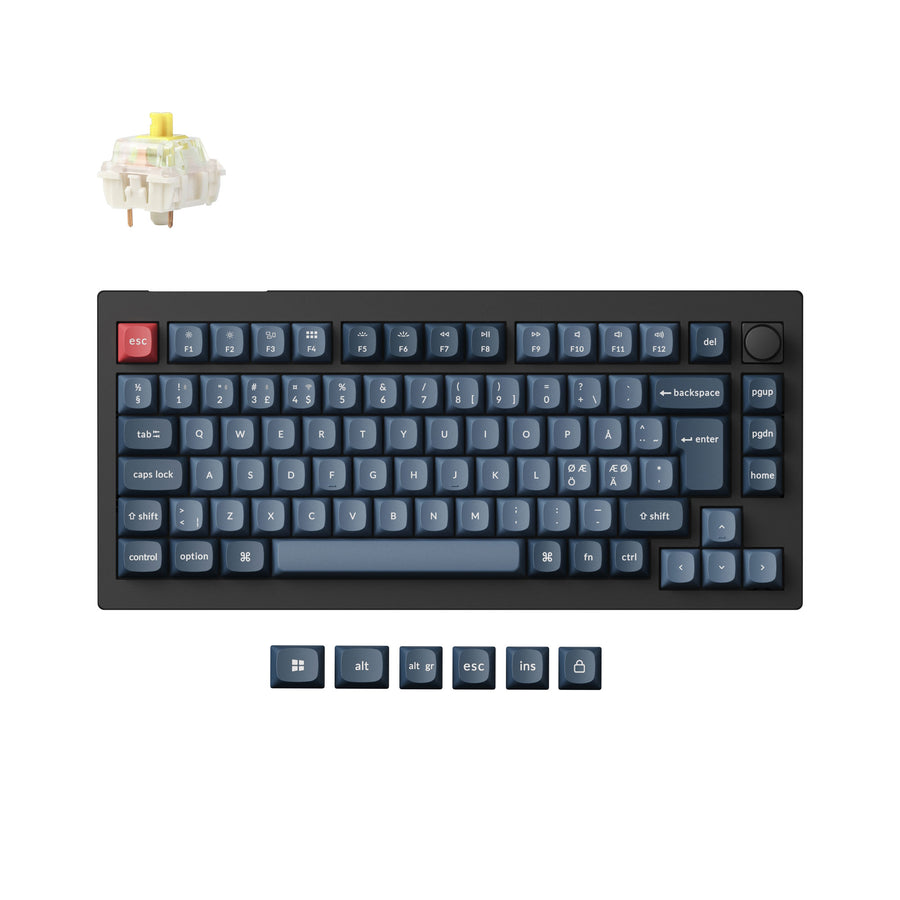 Keychron V1 Max QMK Wireless Custom Mechanical Keyboard ISO-Layout-Sammlung