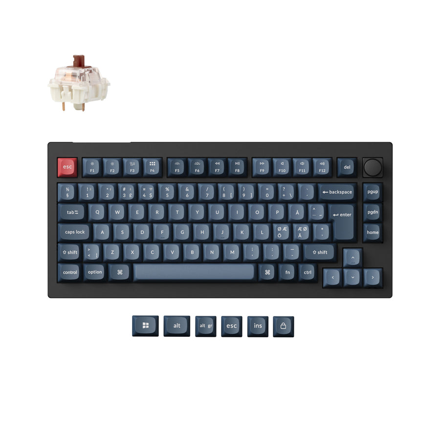 Keychron V1 Max QMK Wireless Custom Mechanical Keyboard ISO-Layout-Sammlung