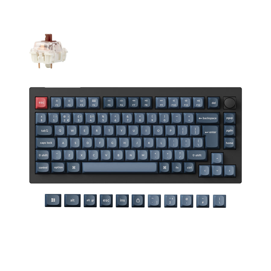 Keychron V1 Max QMK Wireless Custom Mechanical Keyboard ISO-Layout-Sammlung