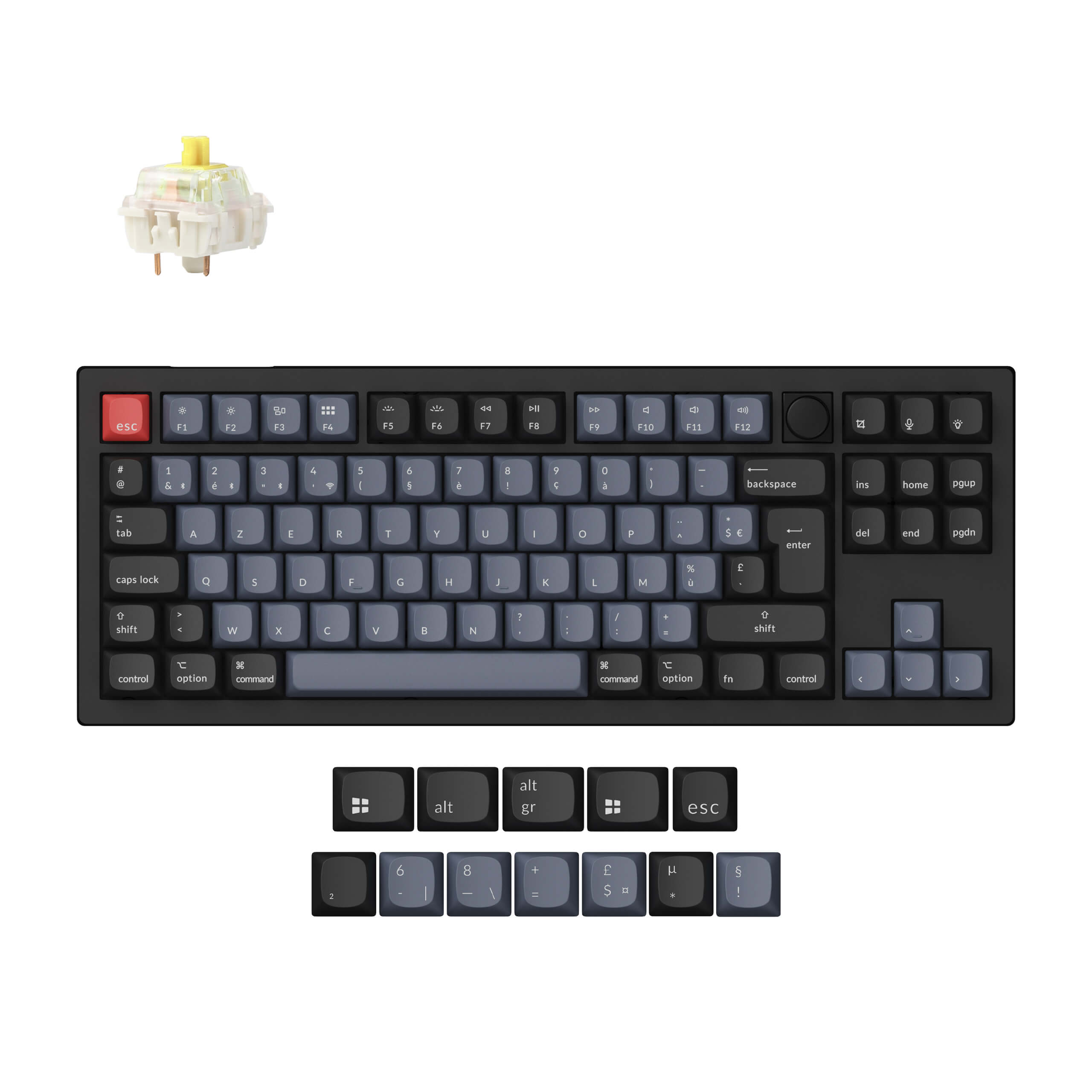 Keychron V3 Max QMK Wireless Custom Mechanical Keyboard ISO-Layout-Sammlung