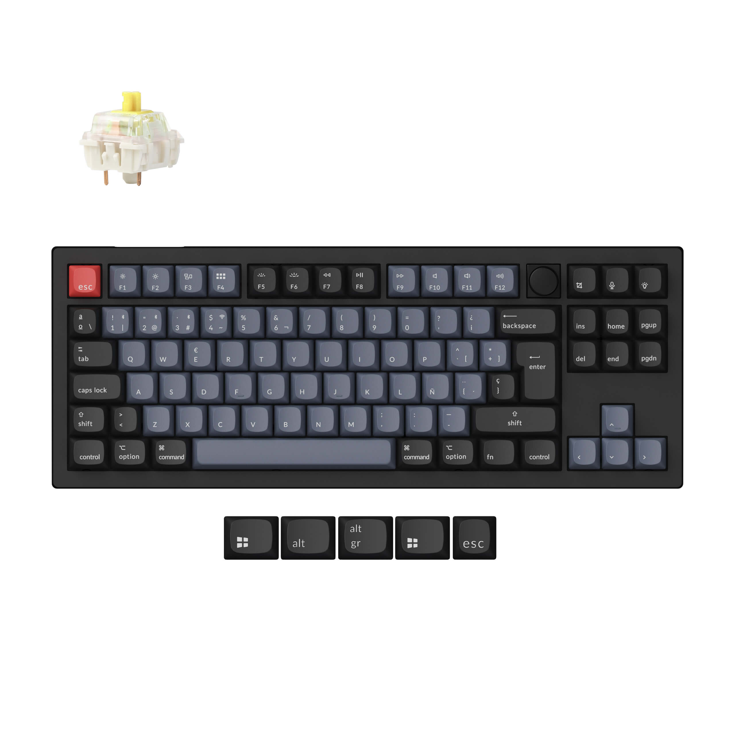 Keychron V3 Max QMK Wireless Custom Mechanical Keyboard ISO-Layout-Sammlung