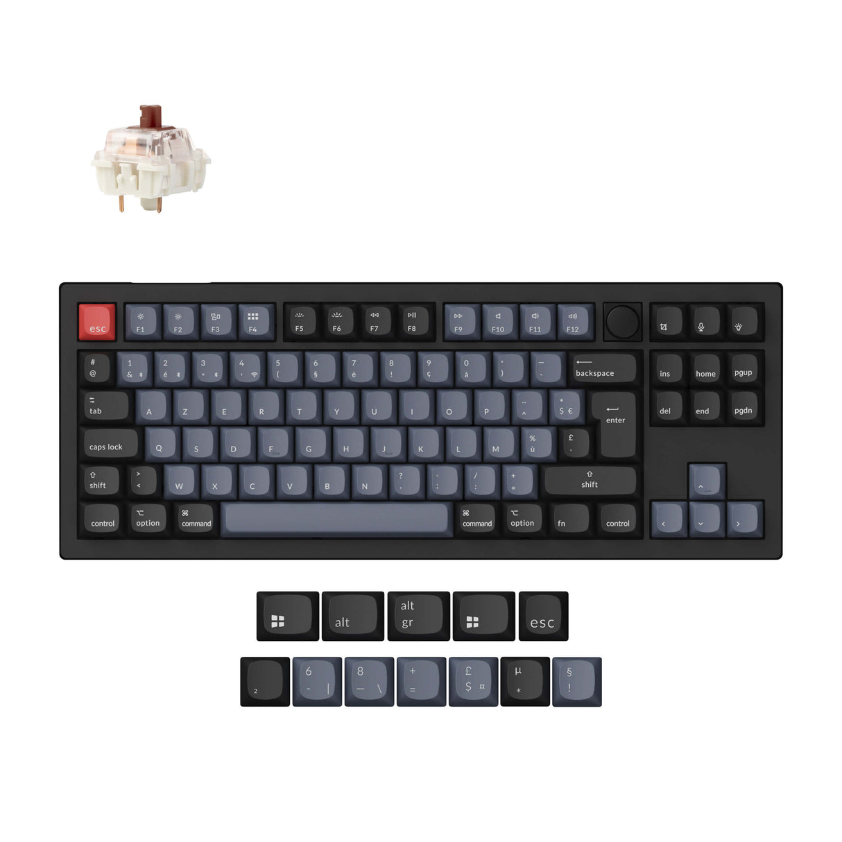 Keychron V3 Max QMK Wireless Custom Mechanical Keyboard ISO Layout Collection