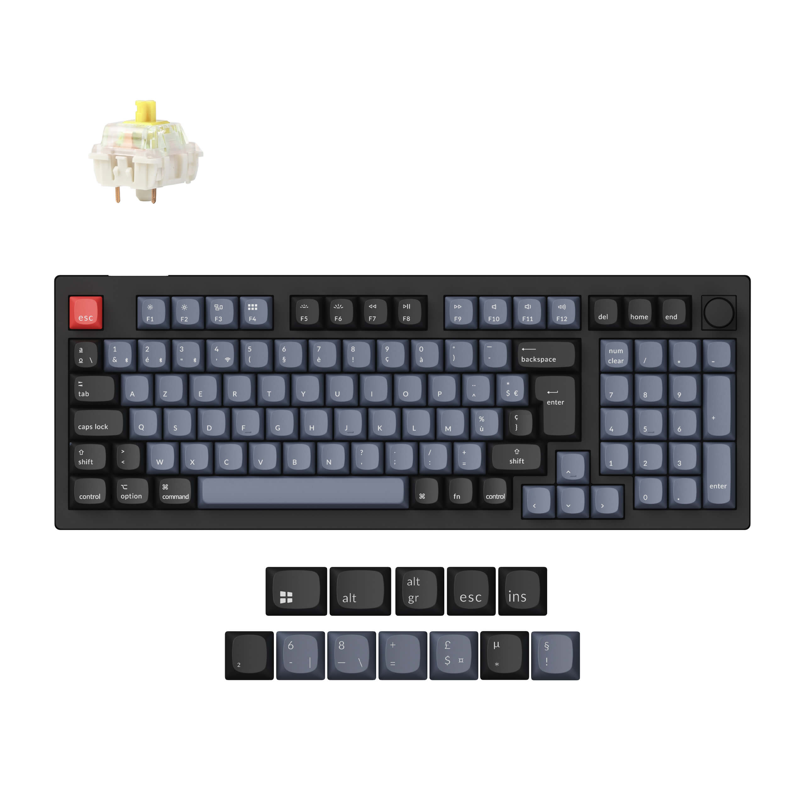 Keychron V5 Max QMK Wireless Custom Mechanical Keyboard ISO-Layout-Sammlung