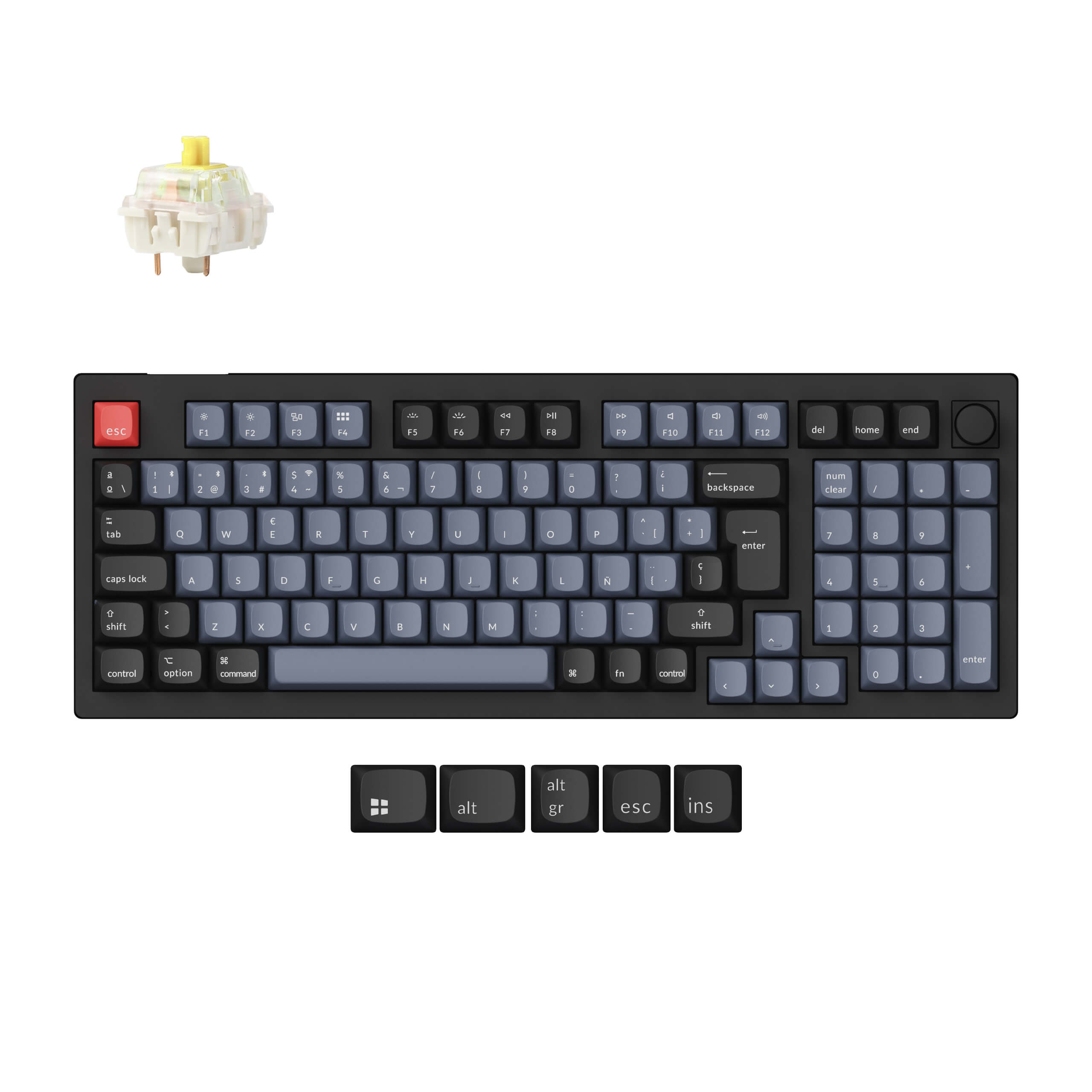 Keychron V5 Max QMK Wireless Custom Mechanical Keyboard ISO-Layout-Sammlung