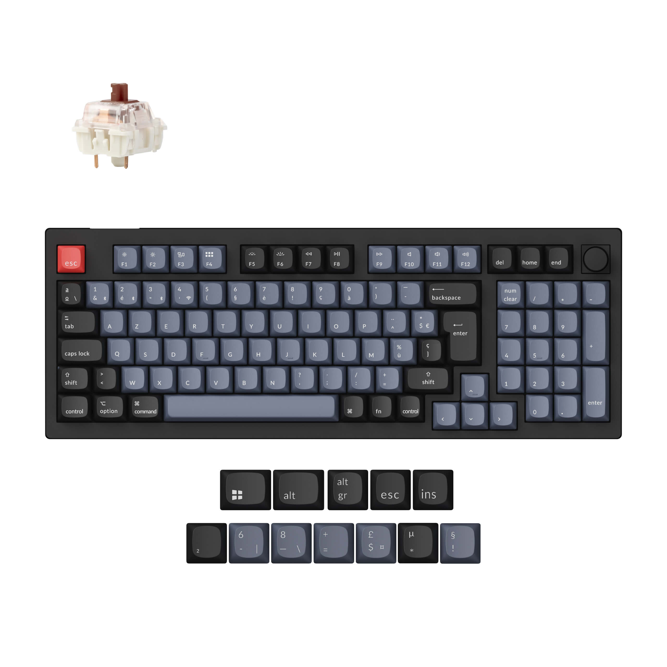 Keychron V5 Max QMK Wireless Custom Mechanical Keyboard ISO-Layout-Sammlung