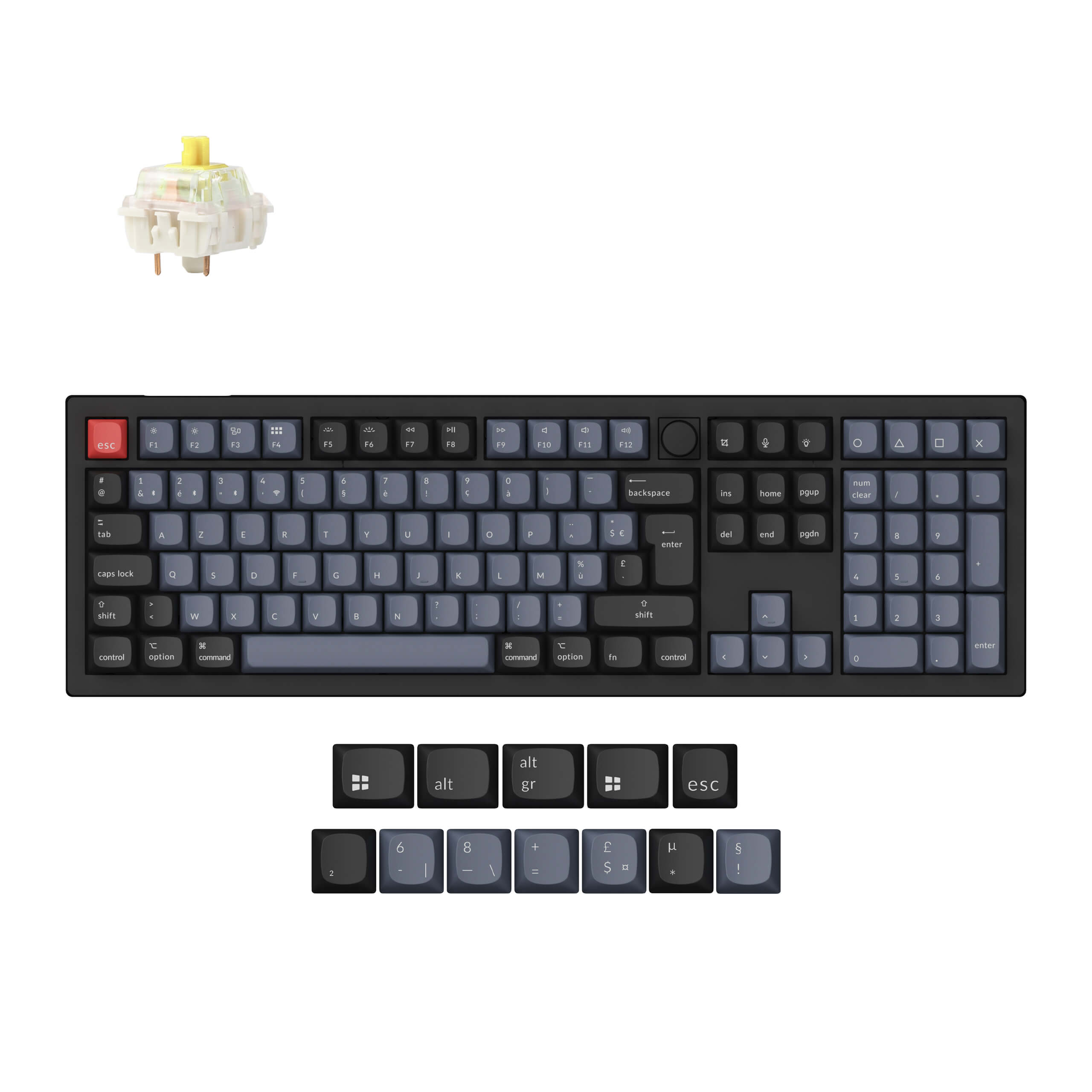 Keychron V6 Max QMK Wireless Custom Mechanical Keyboard ISO-Layout-Sammlung