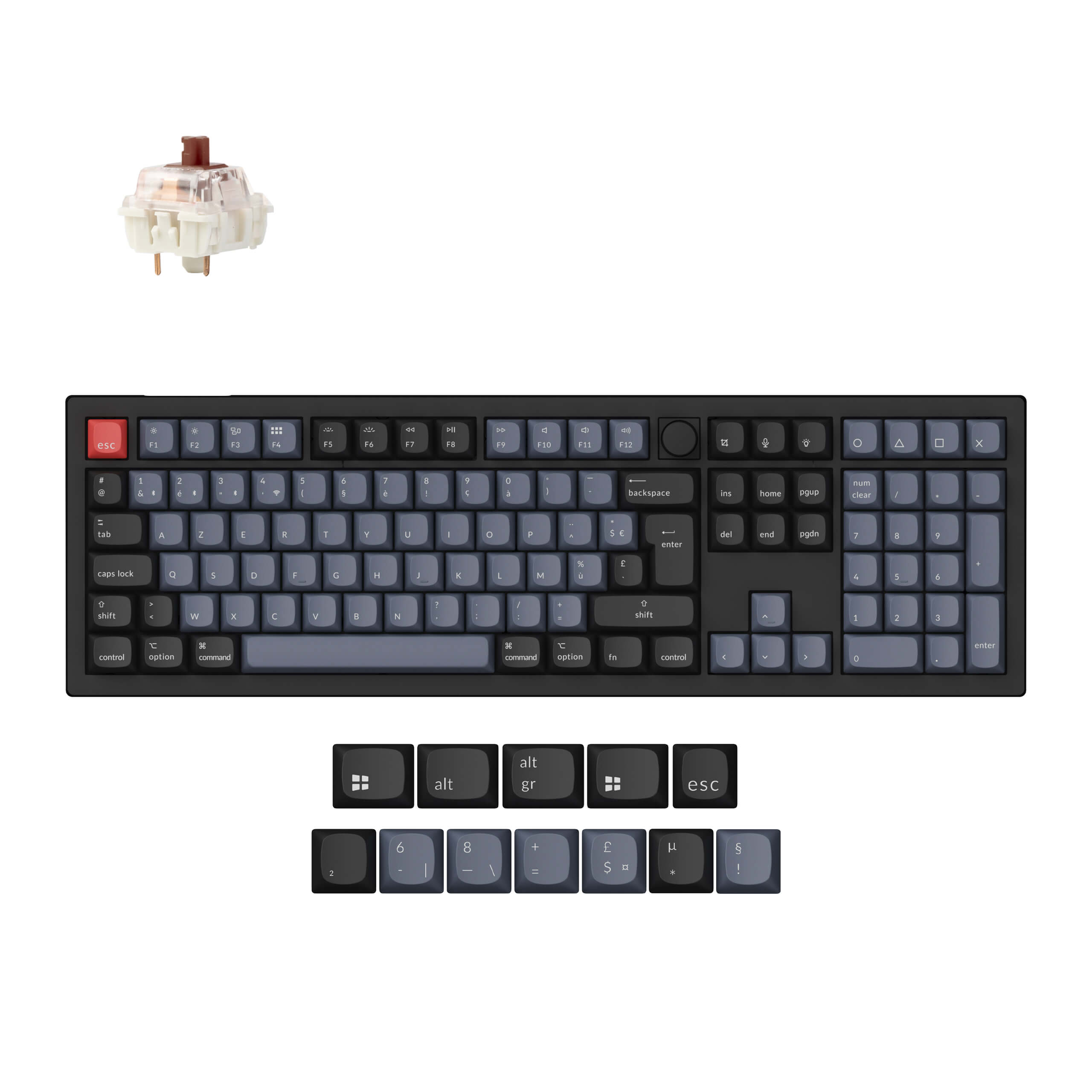 Keychron V6 Max QMK Wireless Custom Mechanical Keyboard ISO-Layout-Sammlung