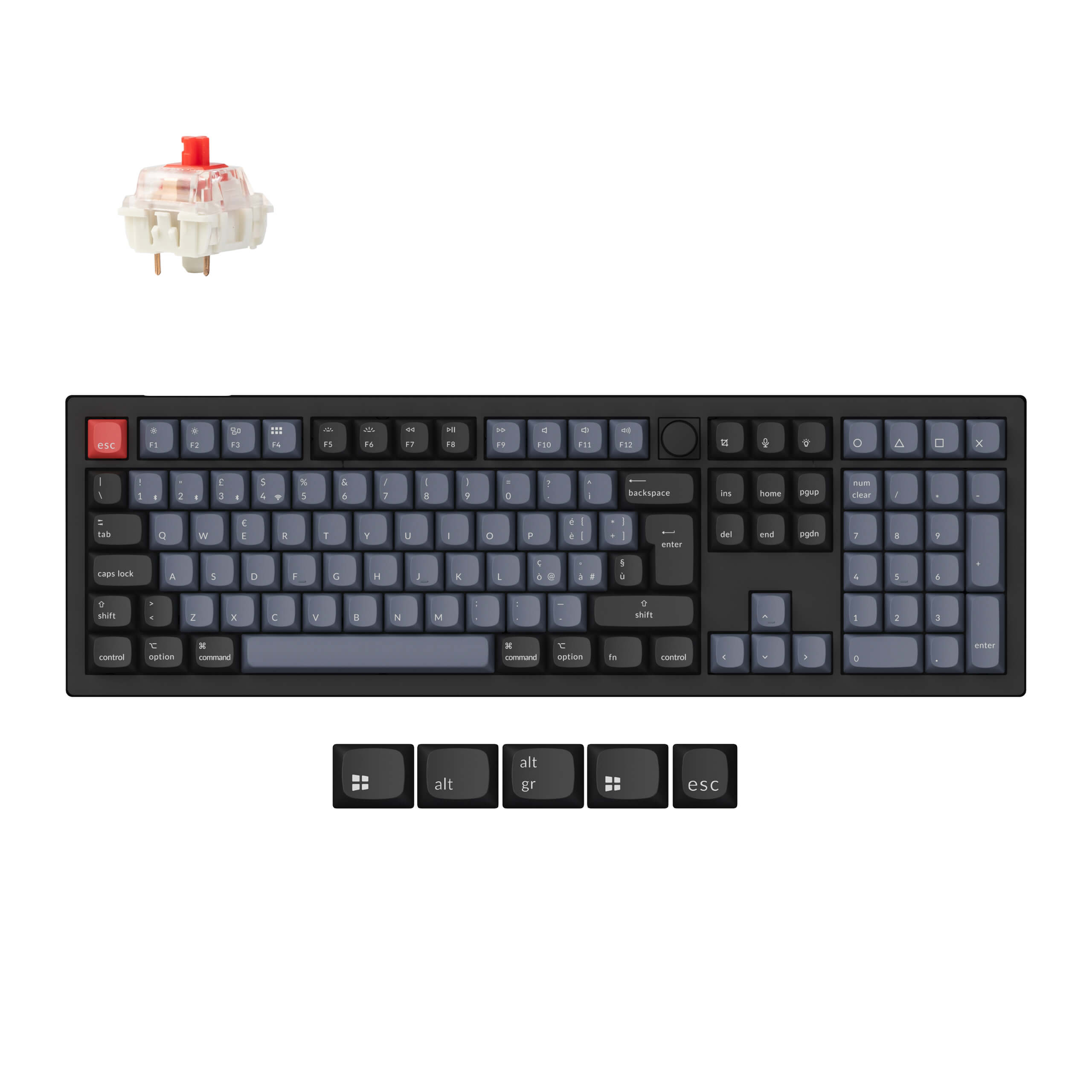 Keychron V6 Max QMK Wireless Custom Mechanical Keyboard ISO-Layout-Sammlung