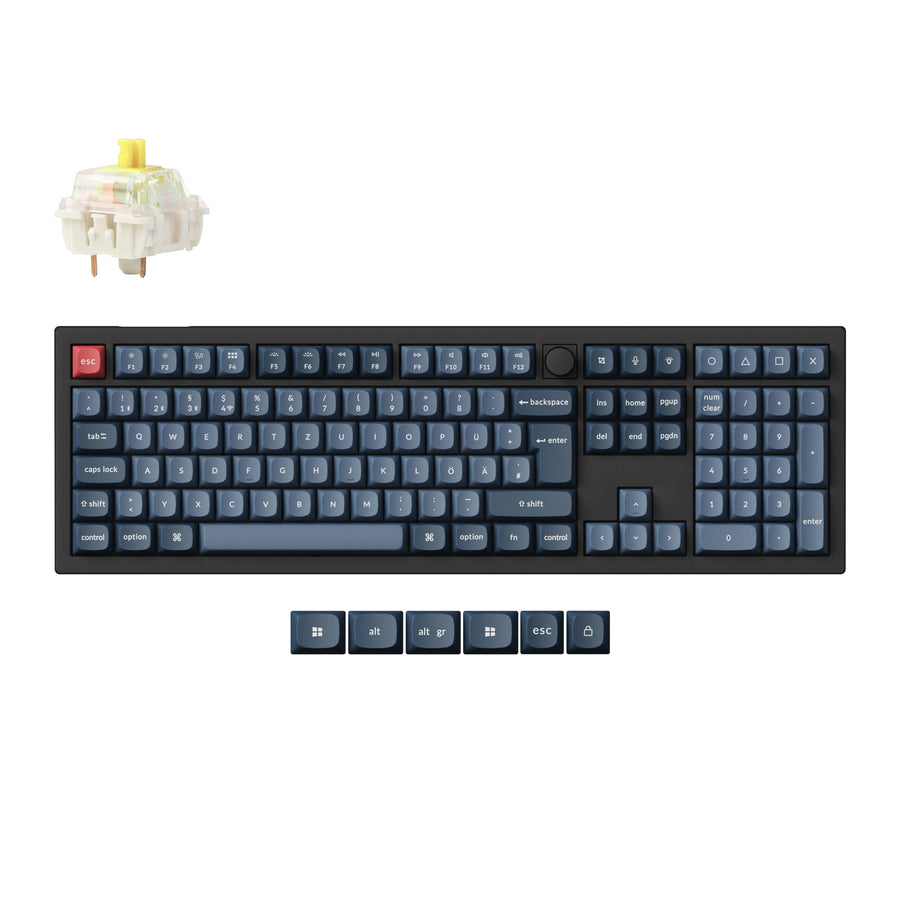 Keychron V6 Max QMK Wireless Custom Mechanical Keyboard ISO-Layout-Sammlung