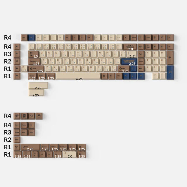 Treasure Hunter - Cherry Profil Dye-Sub PBT Volltastensatz