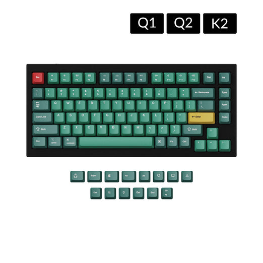 OEM Dye-Sub PBT Keycap Set - Forest