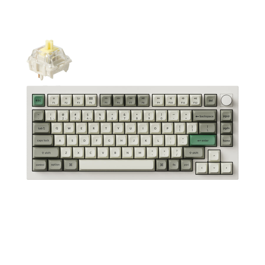 Keychron Q1 Max QMK/VIA Kabellose, individuell anpassbare mechanische Tastatur (US-Layout)