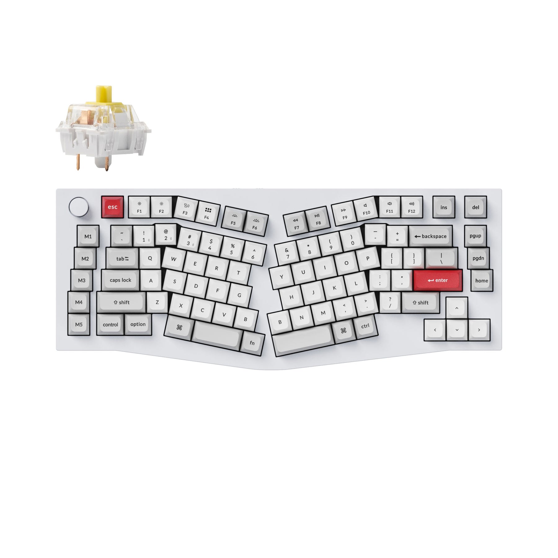 Keychron Q10 Pro (Alice Layout) QMK/VIA Wireless Custom Mechanical Keyboard (US Layout)